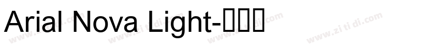 Arial Nova Light字体转换